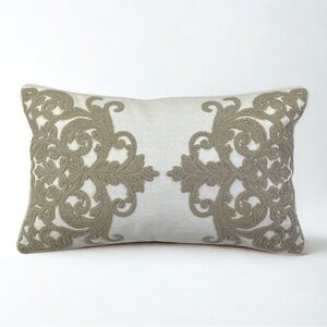 Pillow Perfect 20x12 Linen Blend Pillow Cover
